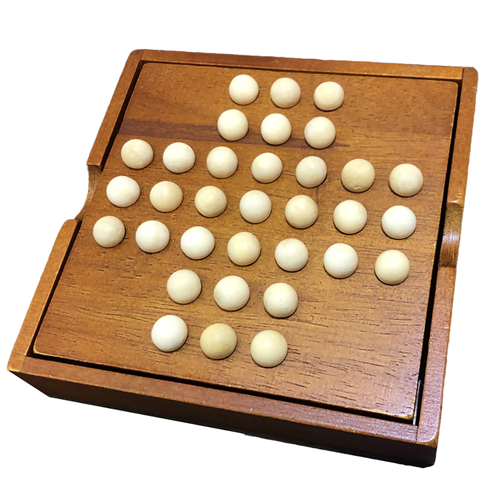 Amazon.co.jp: ペグソリティア 木製ボードパズル 一人遊び 木の